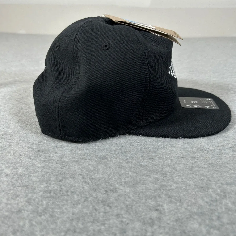 Jordan Pro Cap Hat Size M/L Black Unisex Nike Unstructured  Embroidered Logo NEW